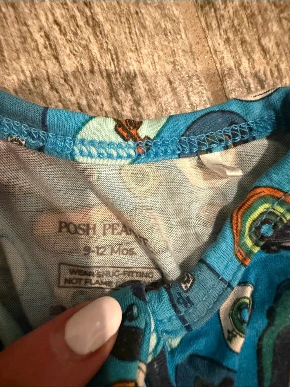 Posh Peanut Baby Footed Onesie Romper - 9-12 months